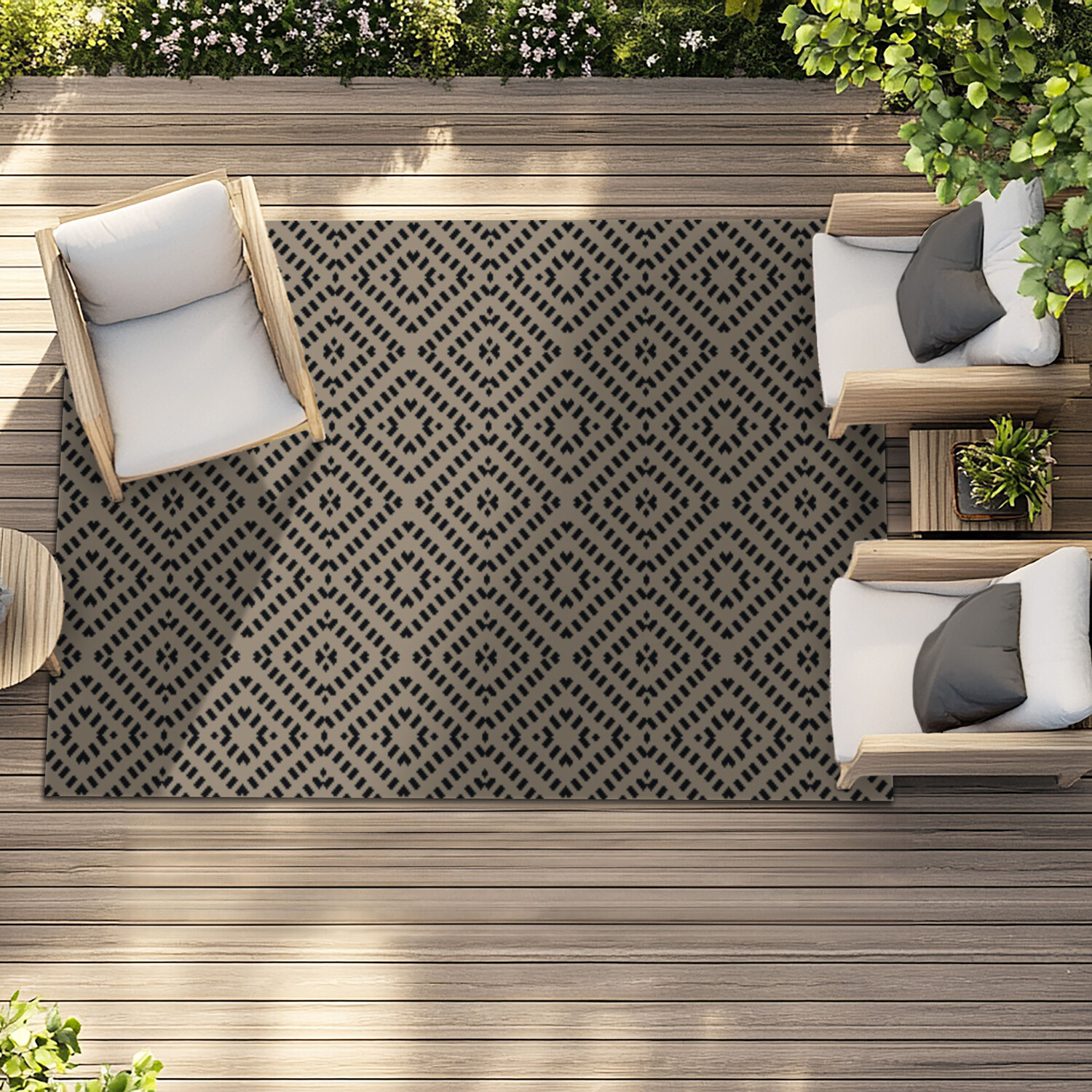 Manhattan Geometric Outdoor Rug Image 3