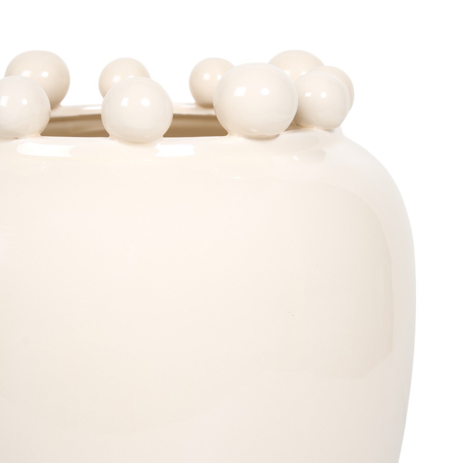 Large Ball Edge Planter Cream Image 2