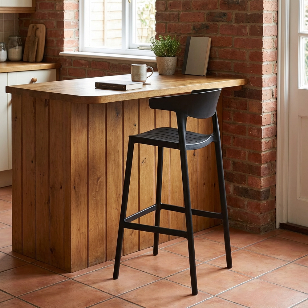 Nova Black Bar Stool Image 9