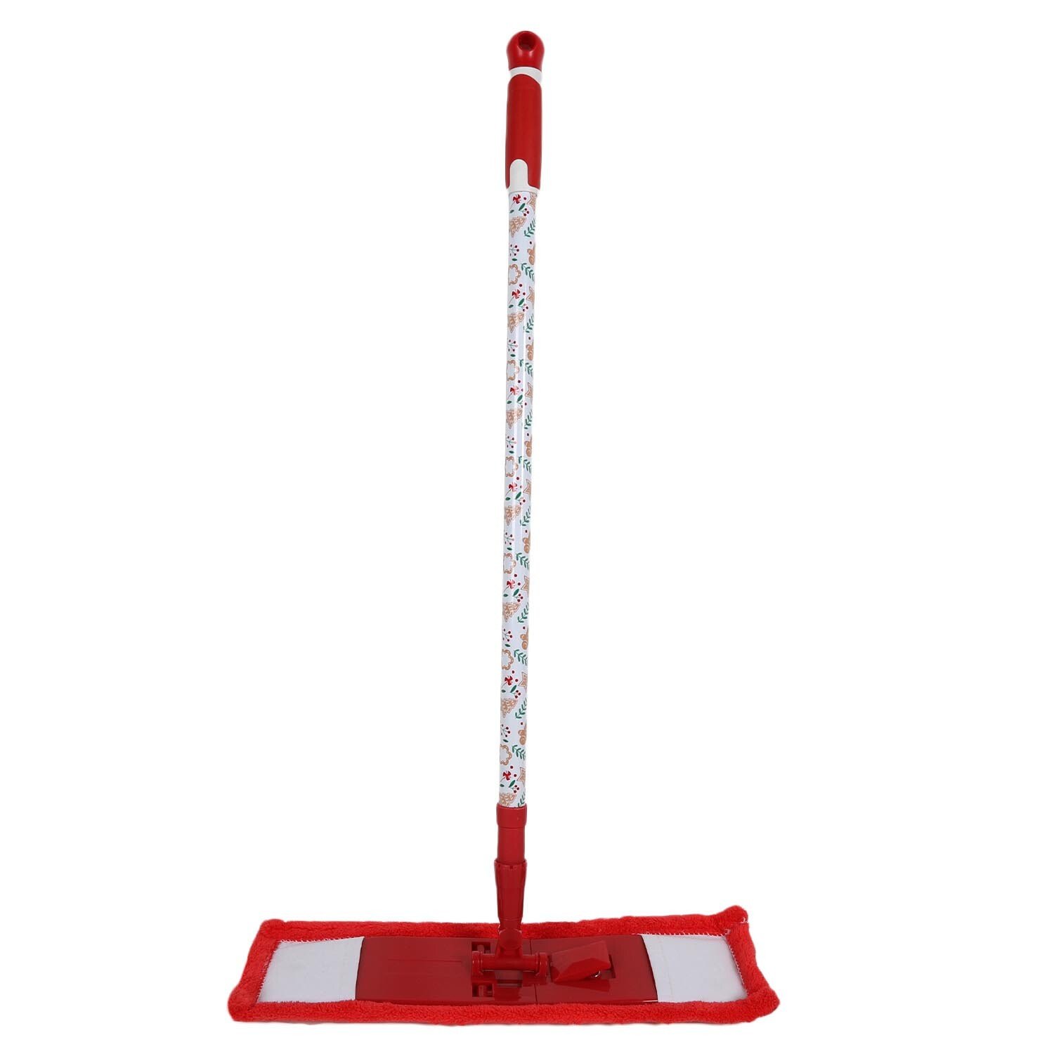 Gingerbread Flat Mop - White & Red Image 1
