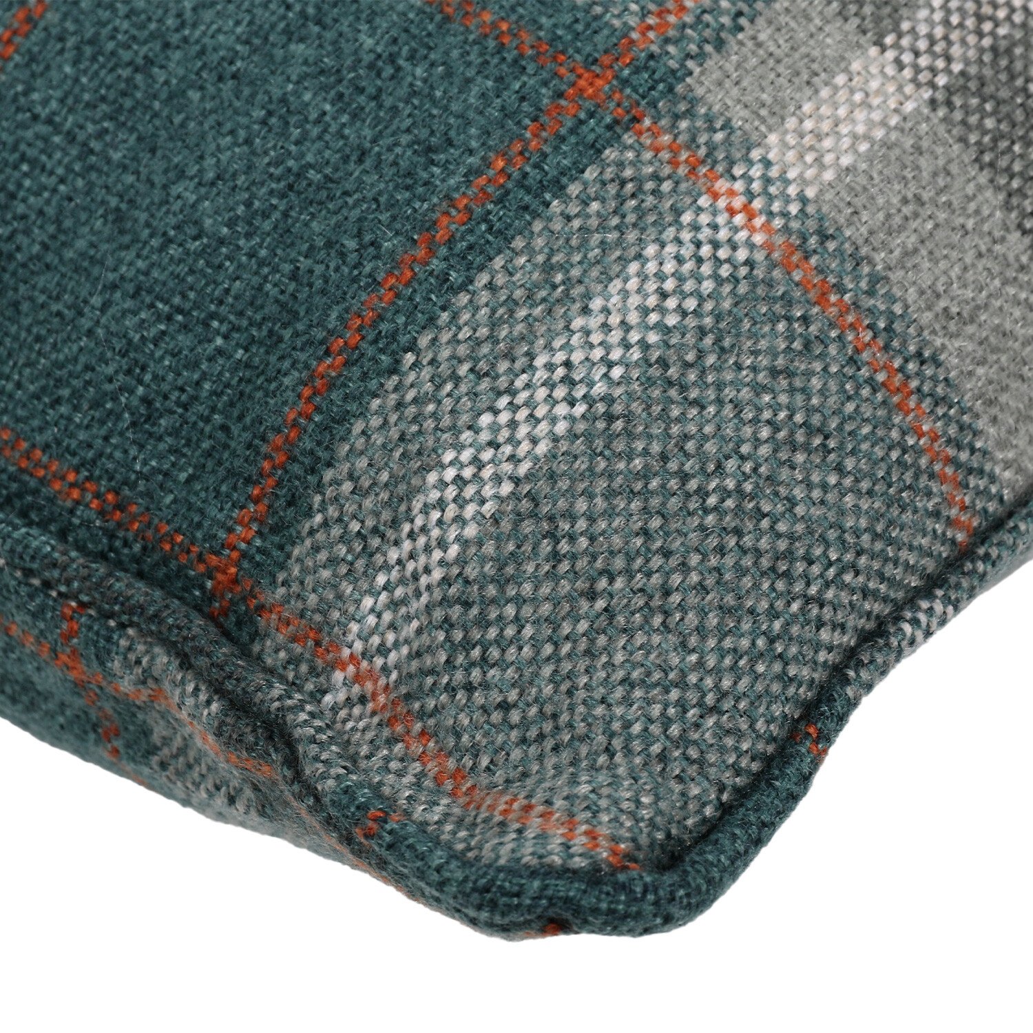 Divante Highbury Check Cushion - Dark Green / 45cm Image 3