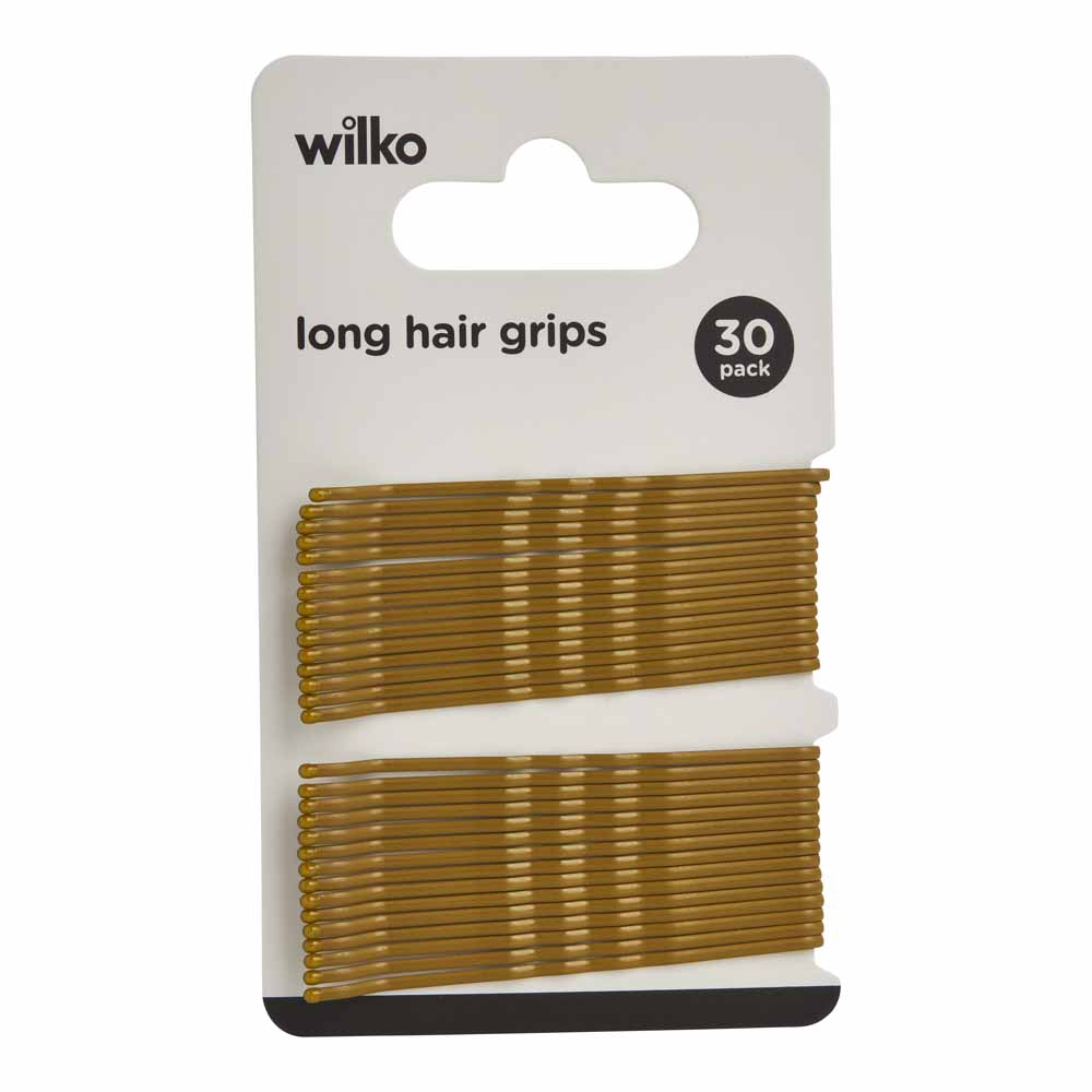 Wilko Long Hair Grips Blonde 30 Pack Image 3