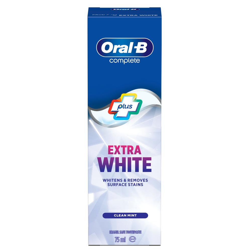 Oral B Complete Extra White Toothpaste 75ml Wilko