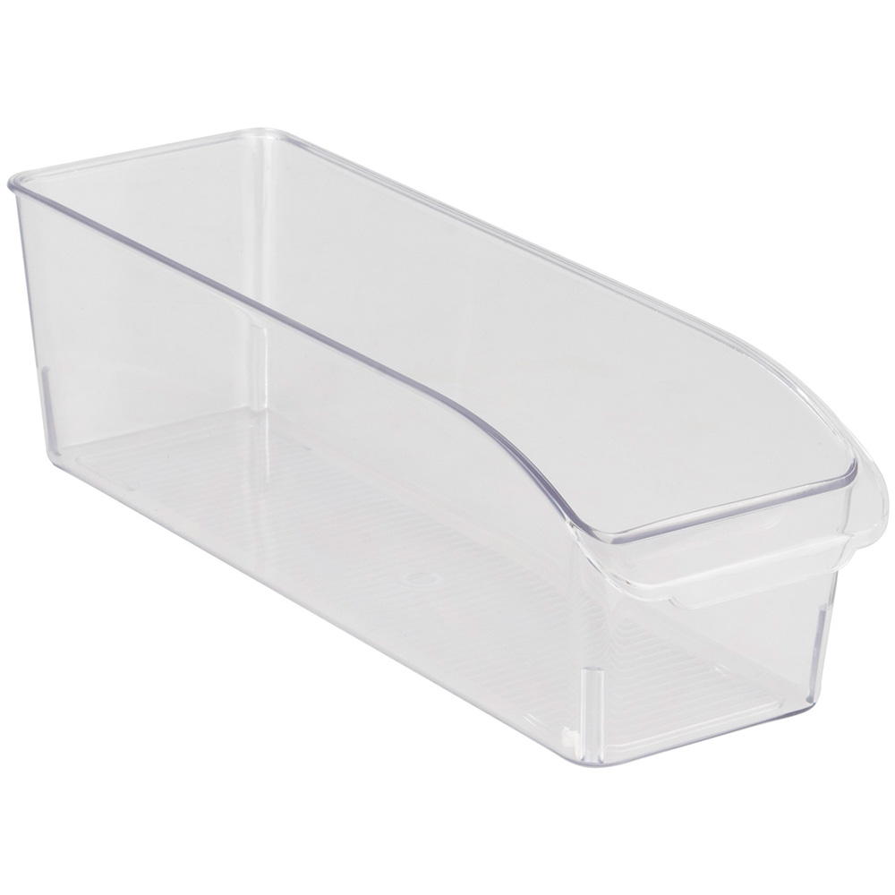 Clear Rectangular Cupboard and Fridge Storage Bin Image