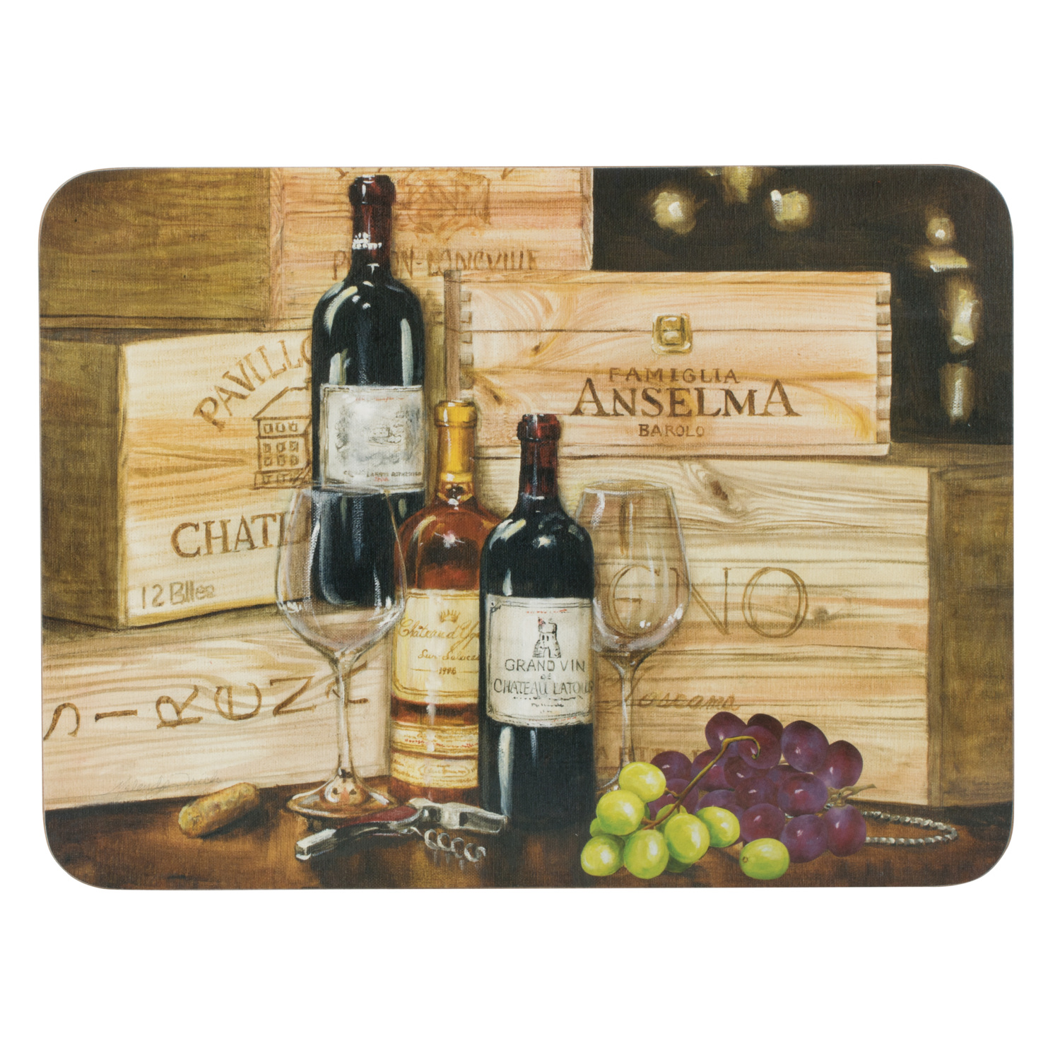 Impress 6 Pack Vintage Wine Placemats Image 1