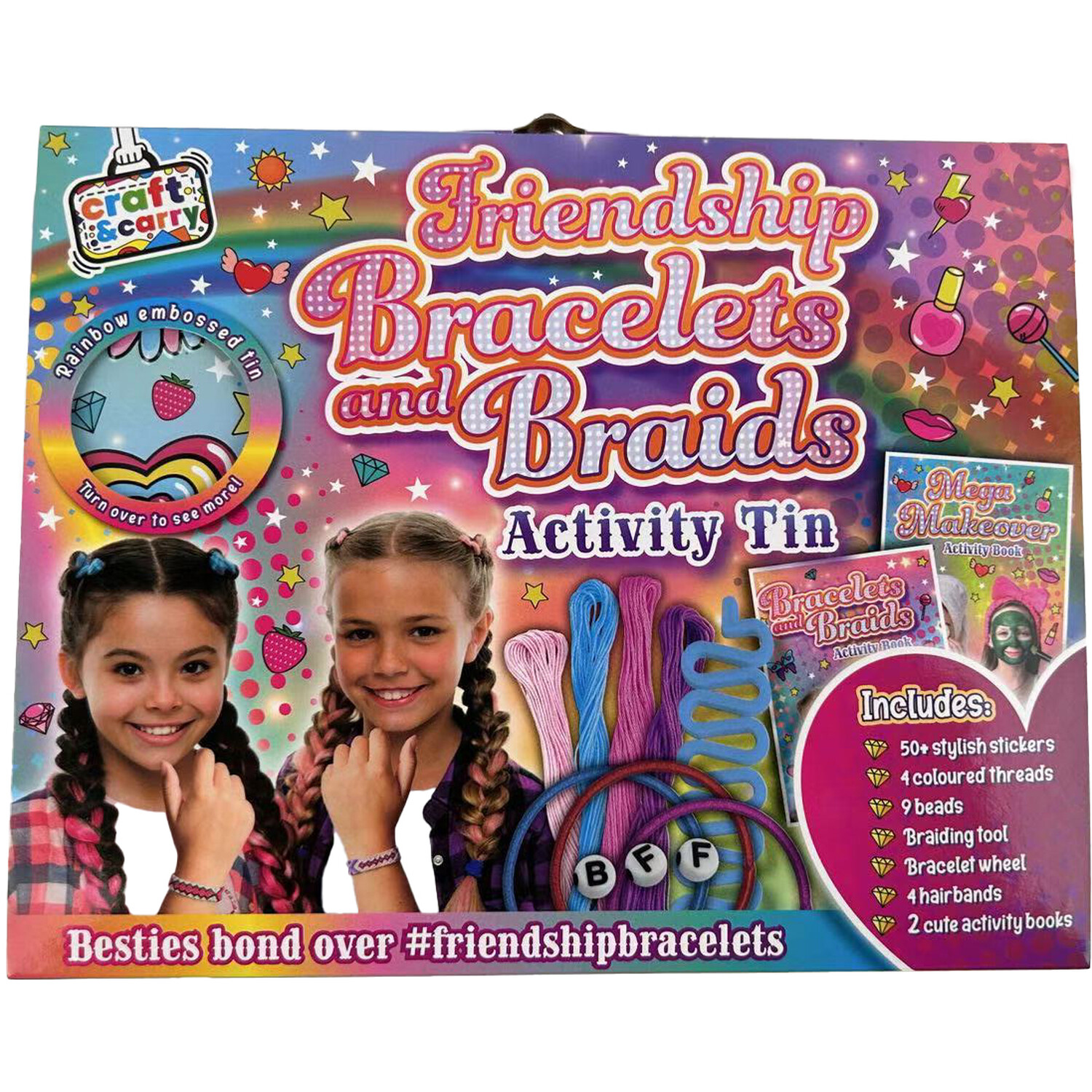 Tin Friendship Bracelets and Braids - Multicolour Image 1