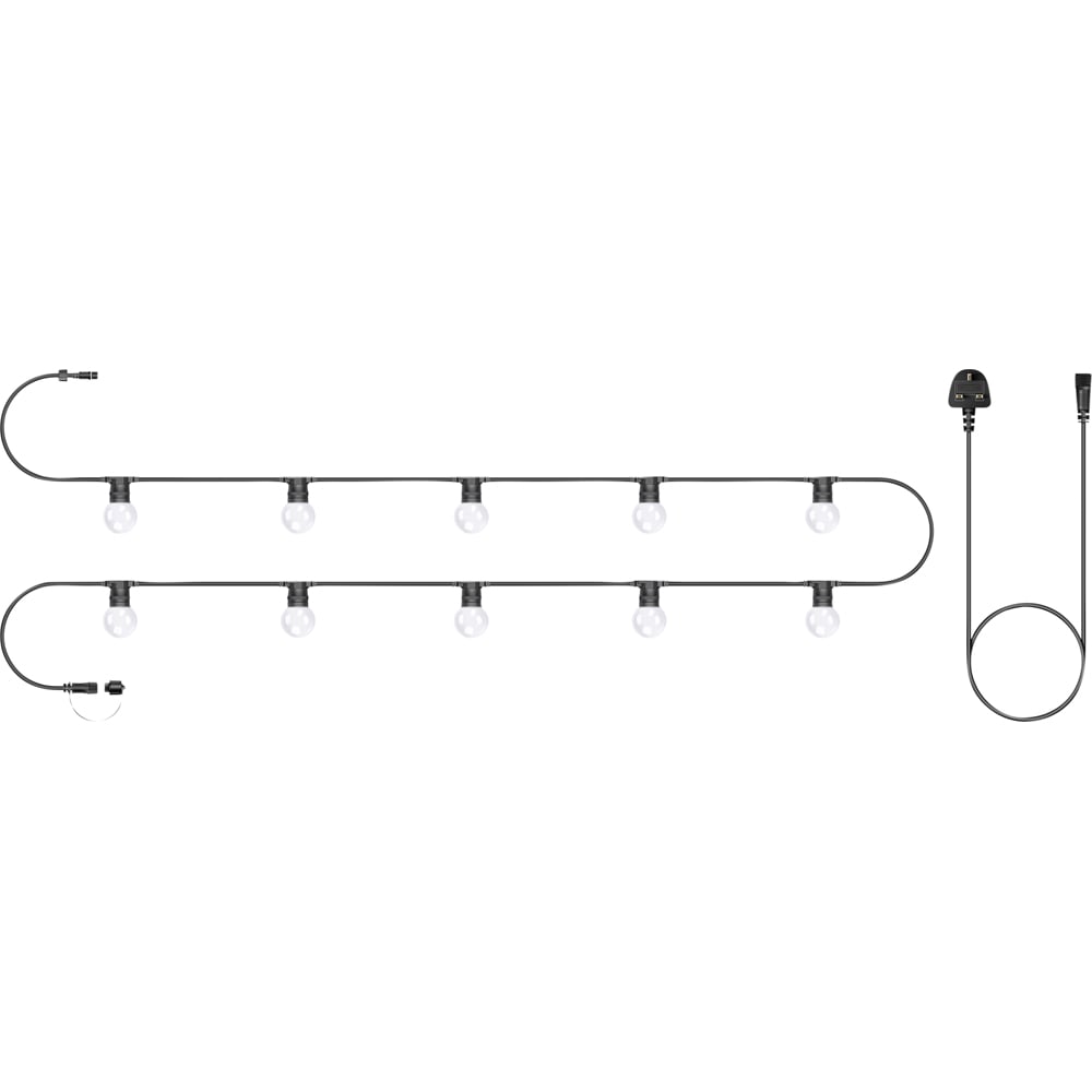 Eagle Connect Festoon 10 Cool White Clear Lamps LED String Light 5m Image 2