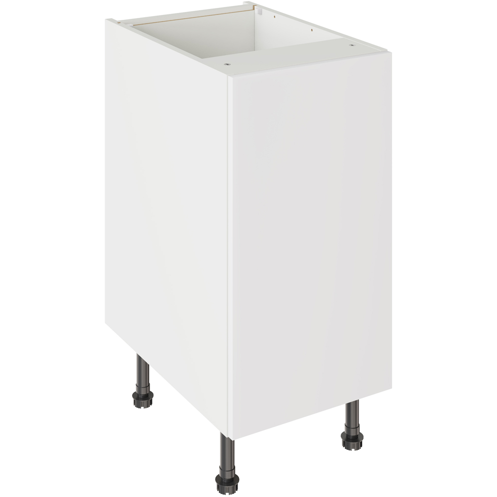 Kitchen Kit Slab Standard White Base Kitchen Cabinet Flatpack 400mm Image 1