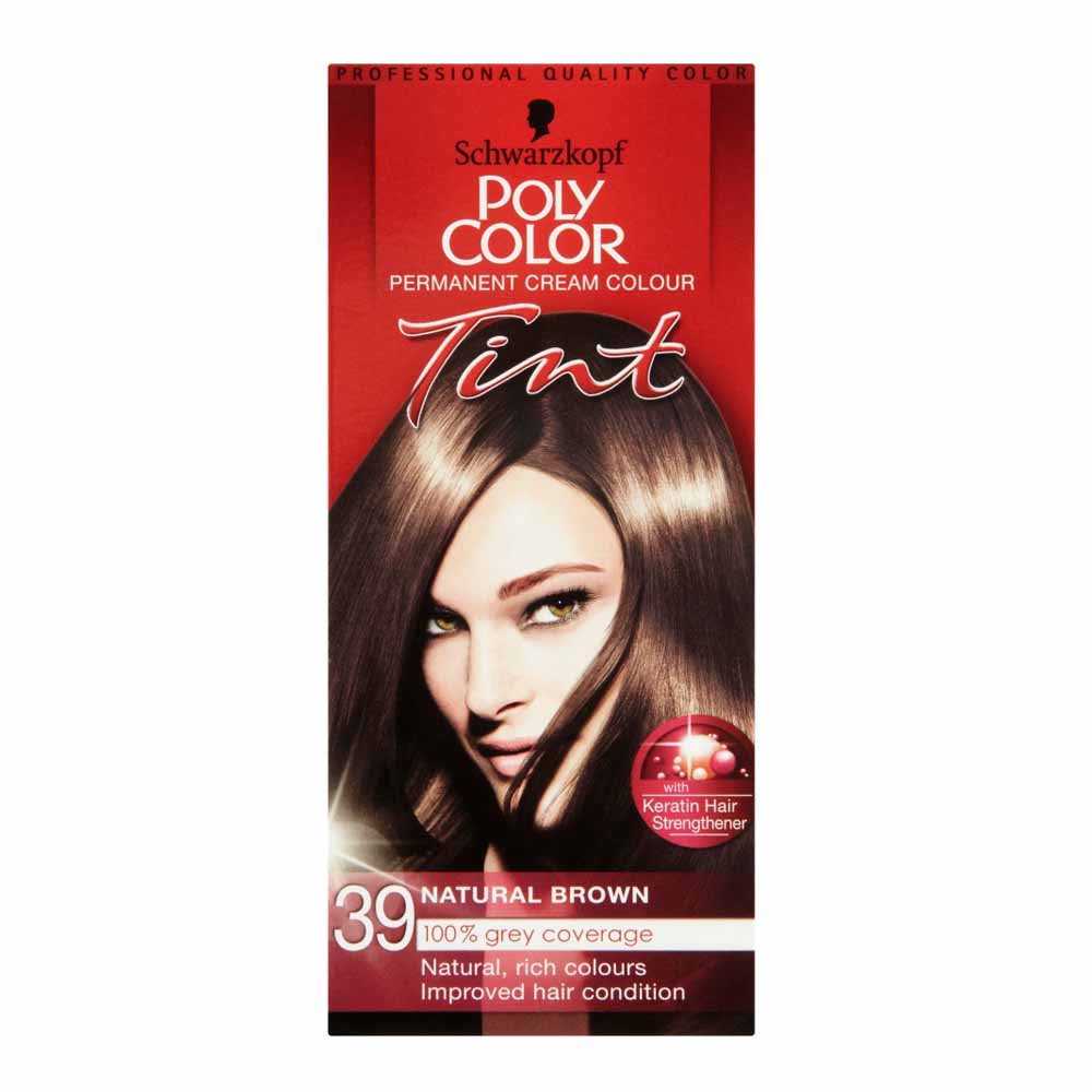 Schwarzkopf Poly Color Natural Brown 39 Permanent Hair Dye Image
