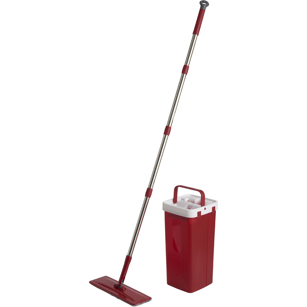 Wilko Flat Mop and Bucket Set Image 1