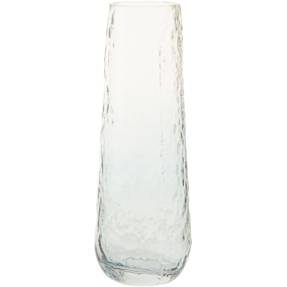 Premier Housewares Blue Brock Glass Vase Large Image 1