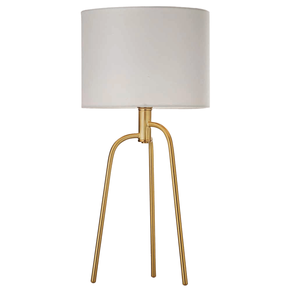 The Lighting and Interiors Gold Jerry Table Lamp Image 1