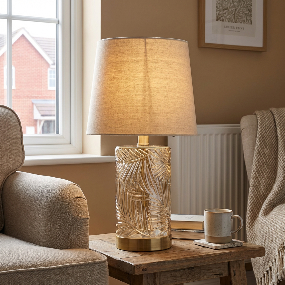 Gold Leaf Table Lamp Image 3