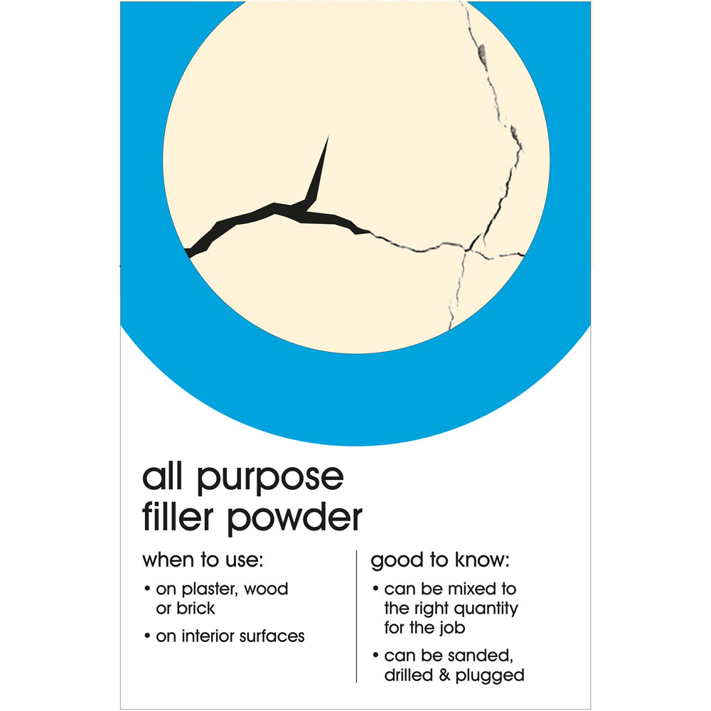 Wilko All Purpose Filler Powder 1.5kg Image 2