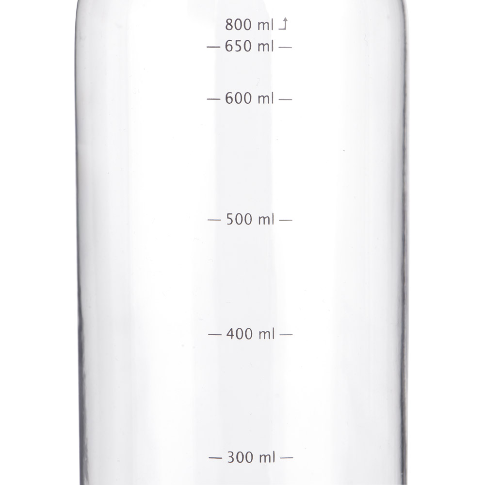 Wilko 800ml Clear Water Bottle Image 3