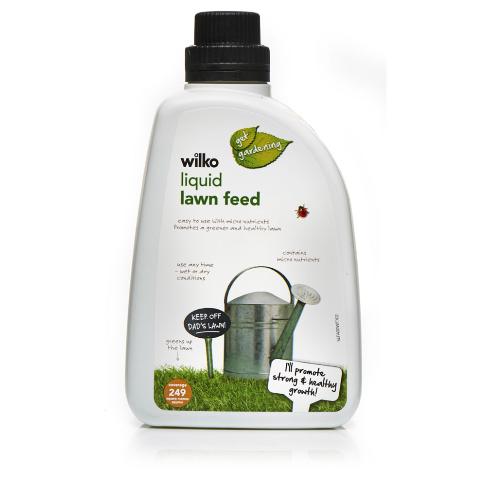 Wilko Lawn Feed Liquid 1L NPK Liquid Fertiliser concentrate