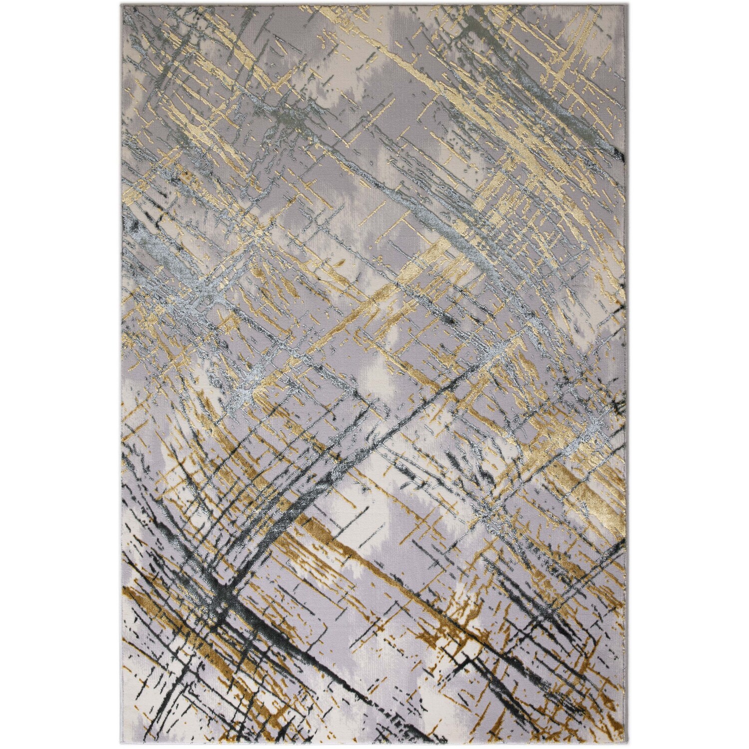 Diamond Abstract Rug - Blue / 120cm Image 5