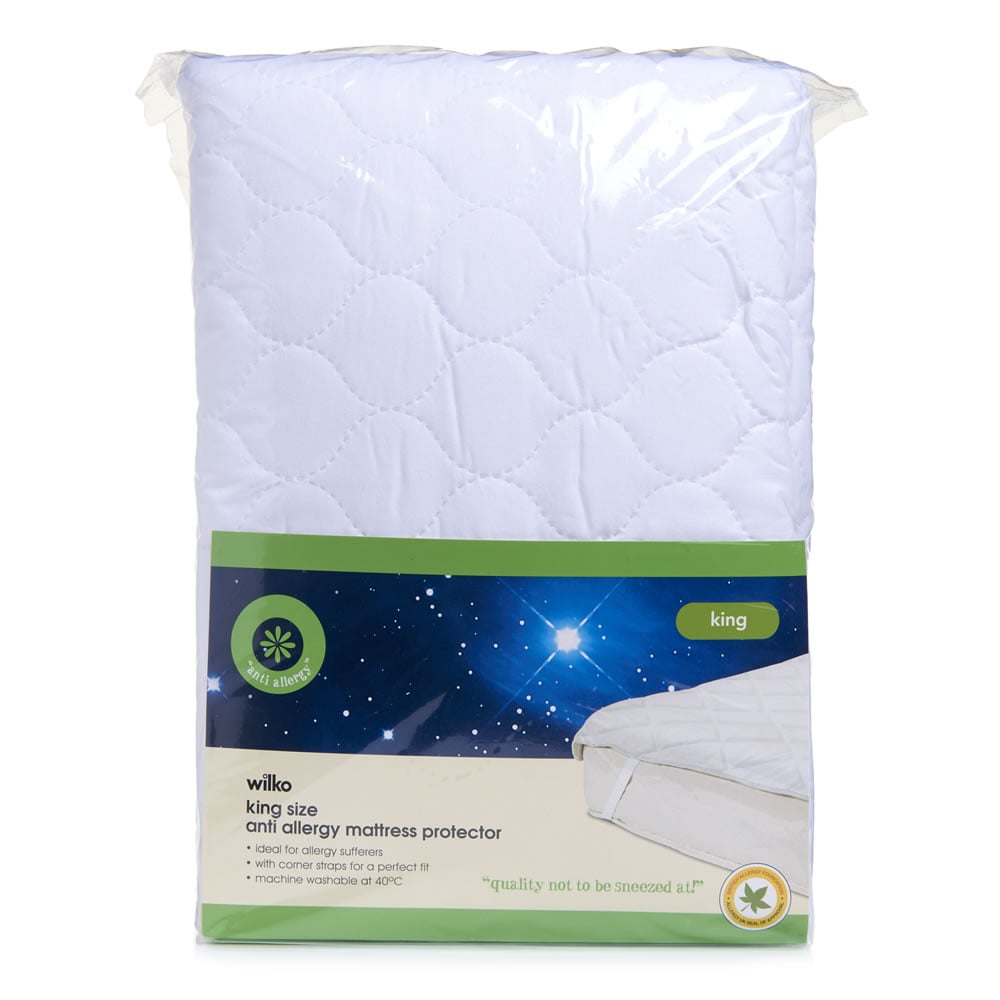 Wilko King Size Anti Allergy Mattress Protector Image