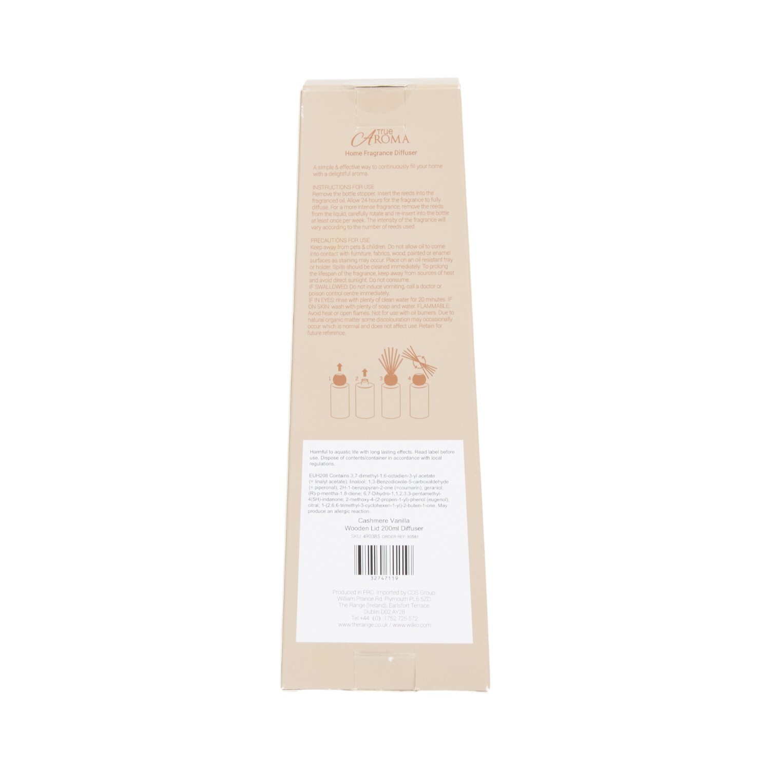 Cashmere Vanilla Reed Diffuser Image 4