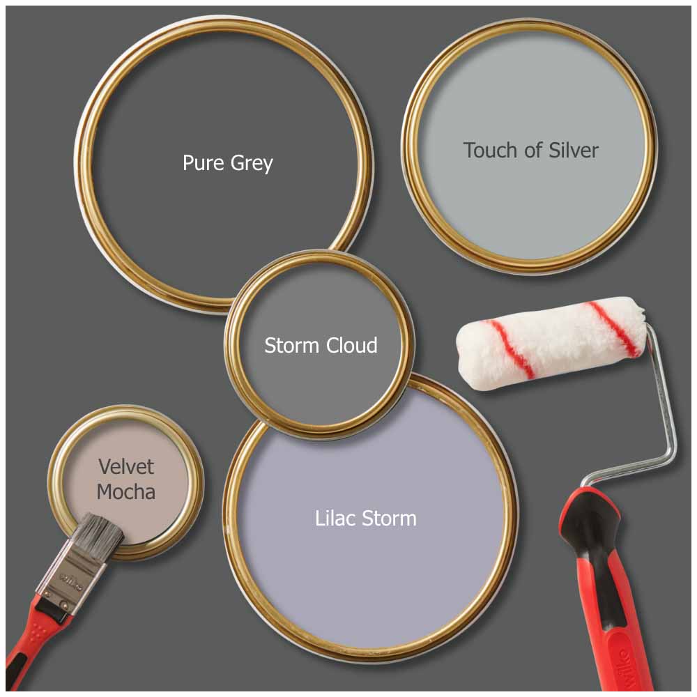 Wilko Tough & Washable Pure Grey Emulsion Paint 5L Image 6
