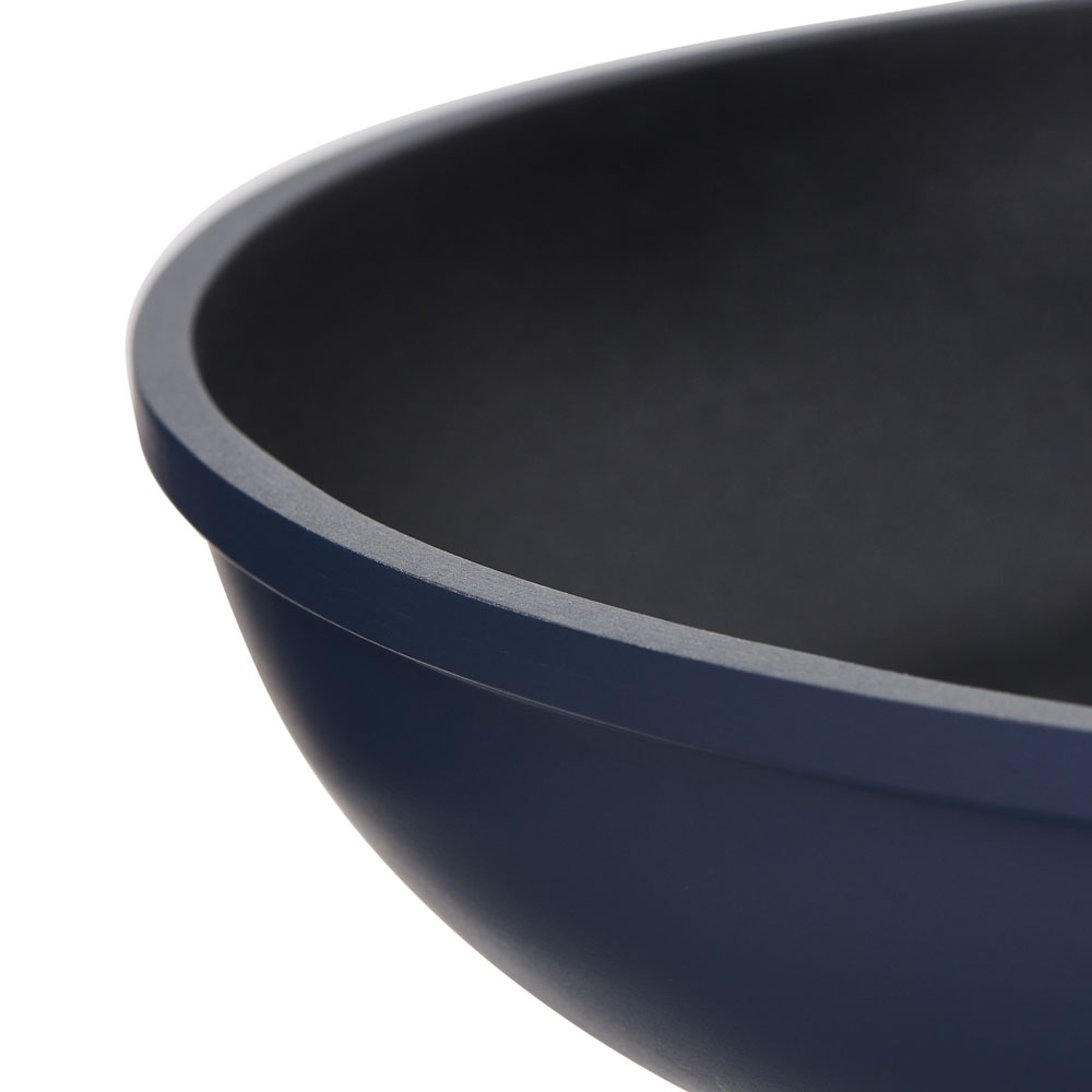 Wilko 24cm Blue Cast Aluminium Fry Pan Image 5