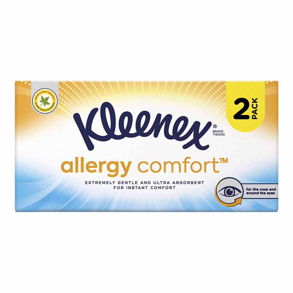 Kleenex Allergy Comfort Tissues Twin Box Wilko