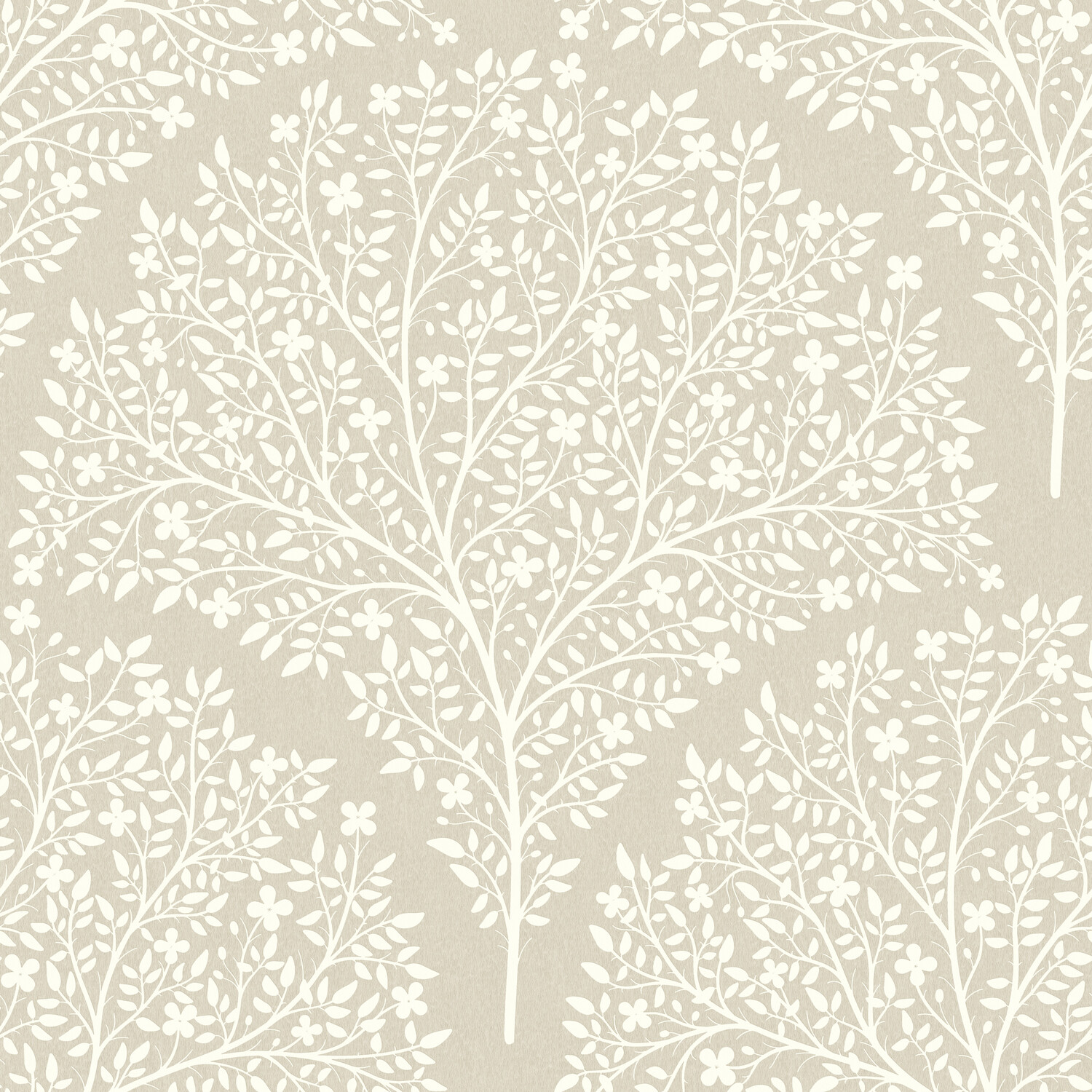 Topiary Trees Wallpaper Beige Image 1