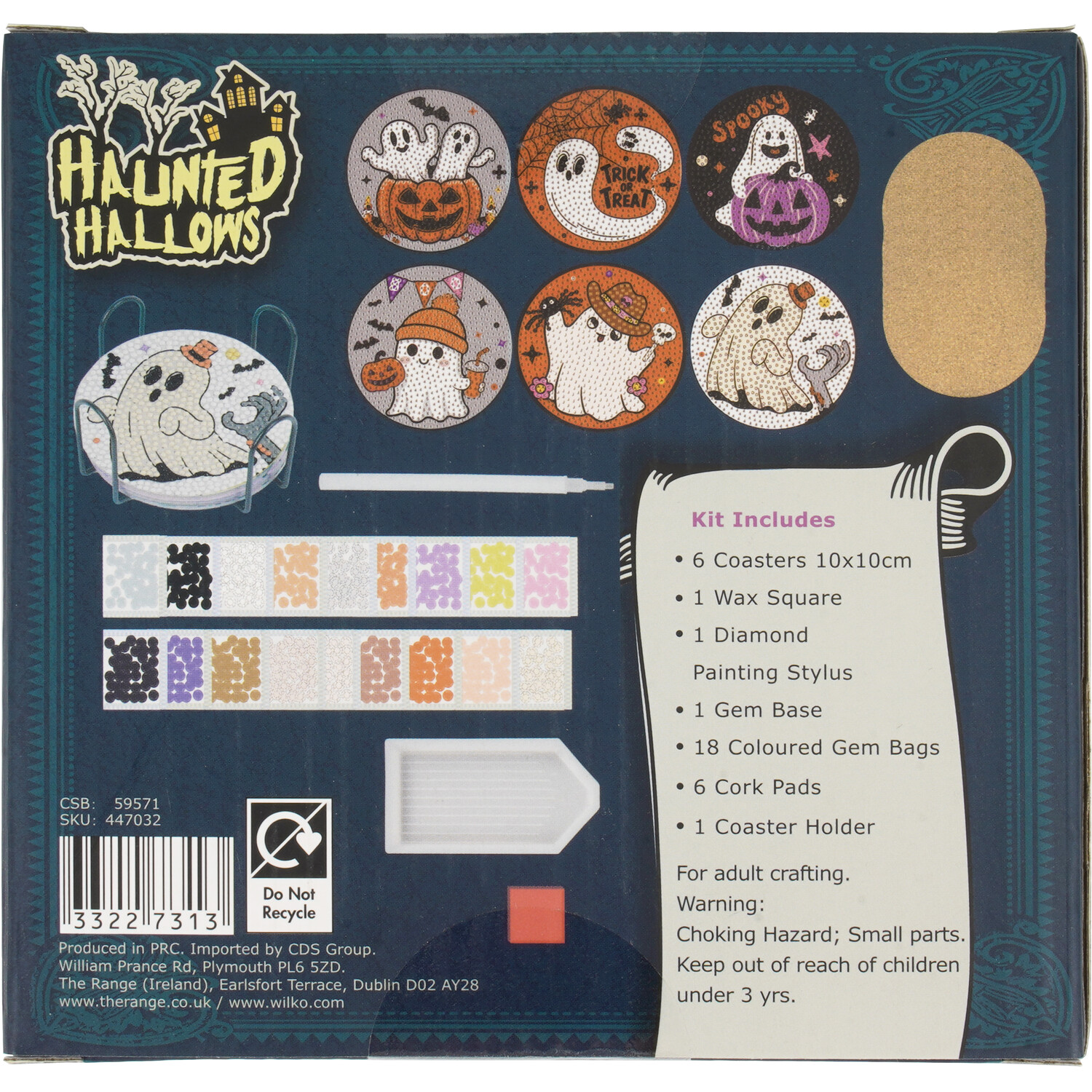 Halloween Diamond Painting Coaster Kit Image 2