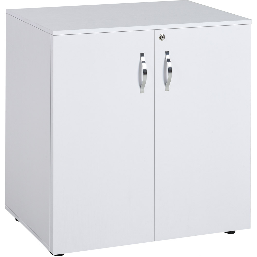 Vinsetto White 2-Tier Lock File Cabinet Image 2