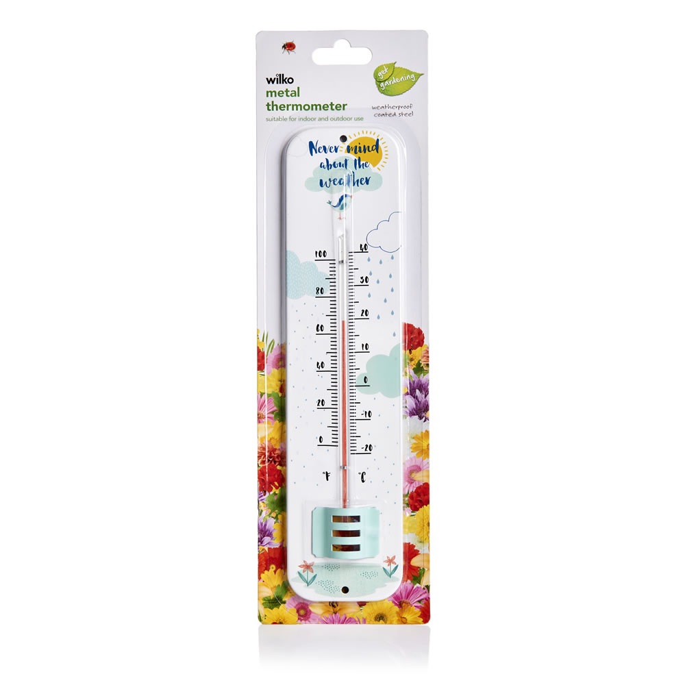 Wilko Metal Garden Thermometer Wilko