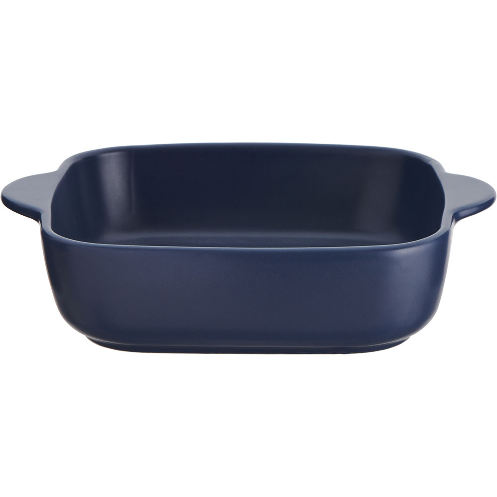 Wilko 23cm Blue Stoneware Square Baking Dish Image 1