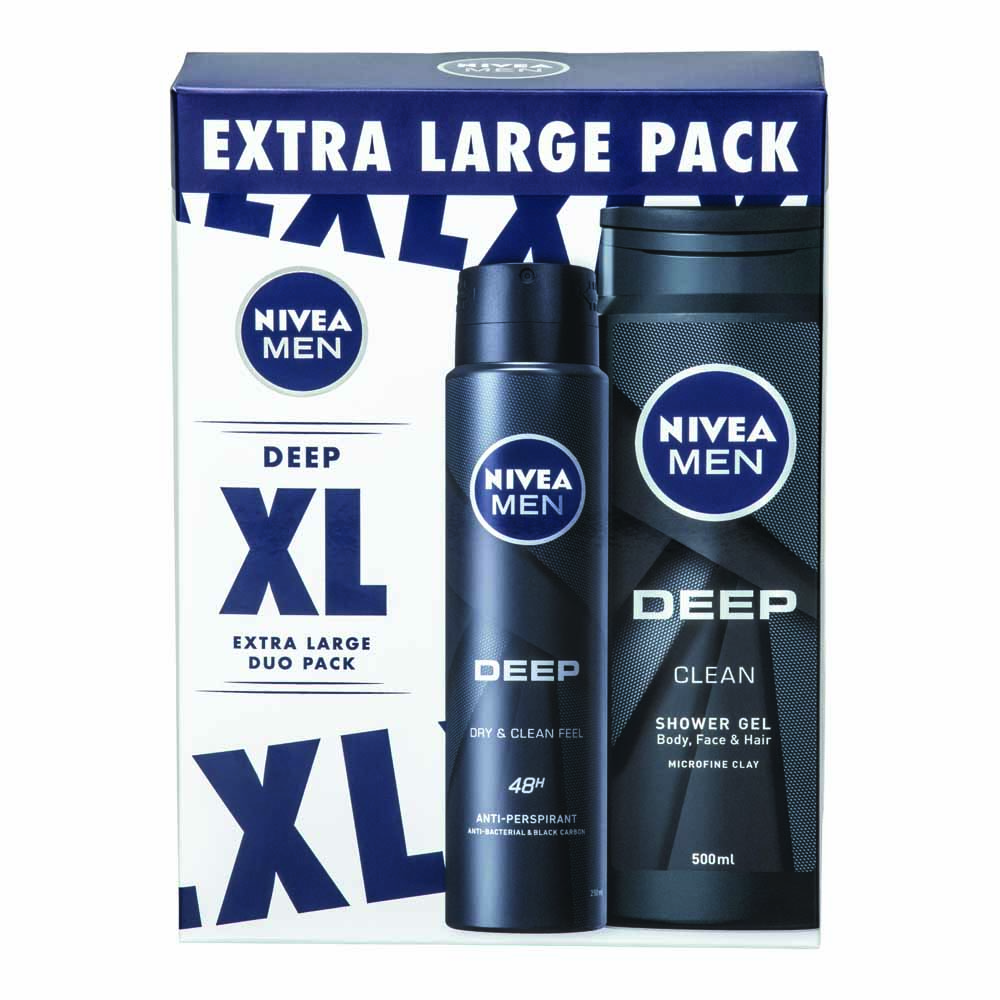 Nivea Men Deep Clean XL Duo Gift Set Image 1