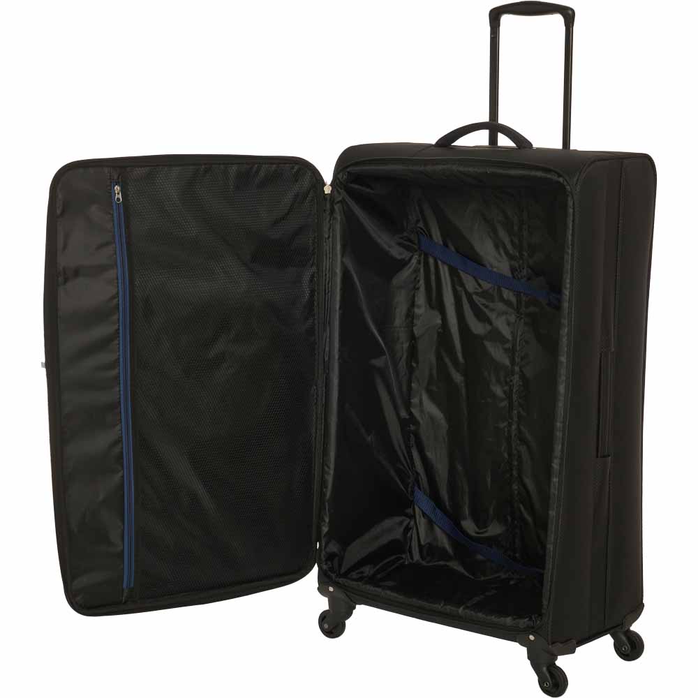 Wilko Ultralite Suitcase Black 30 inch Image 3