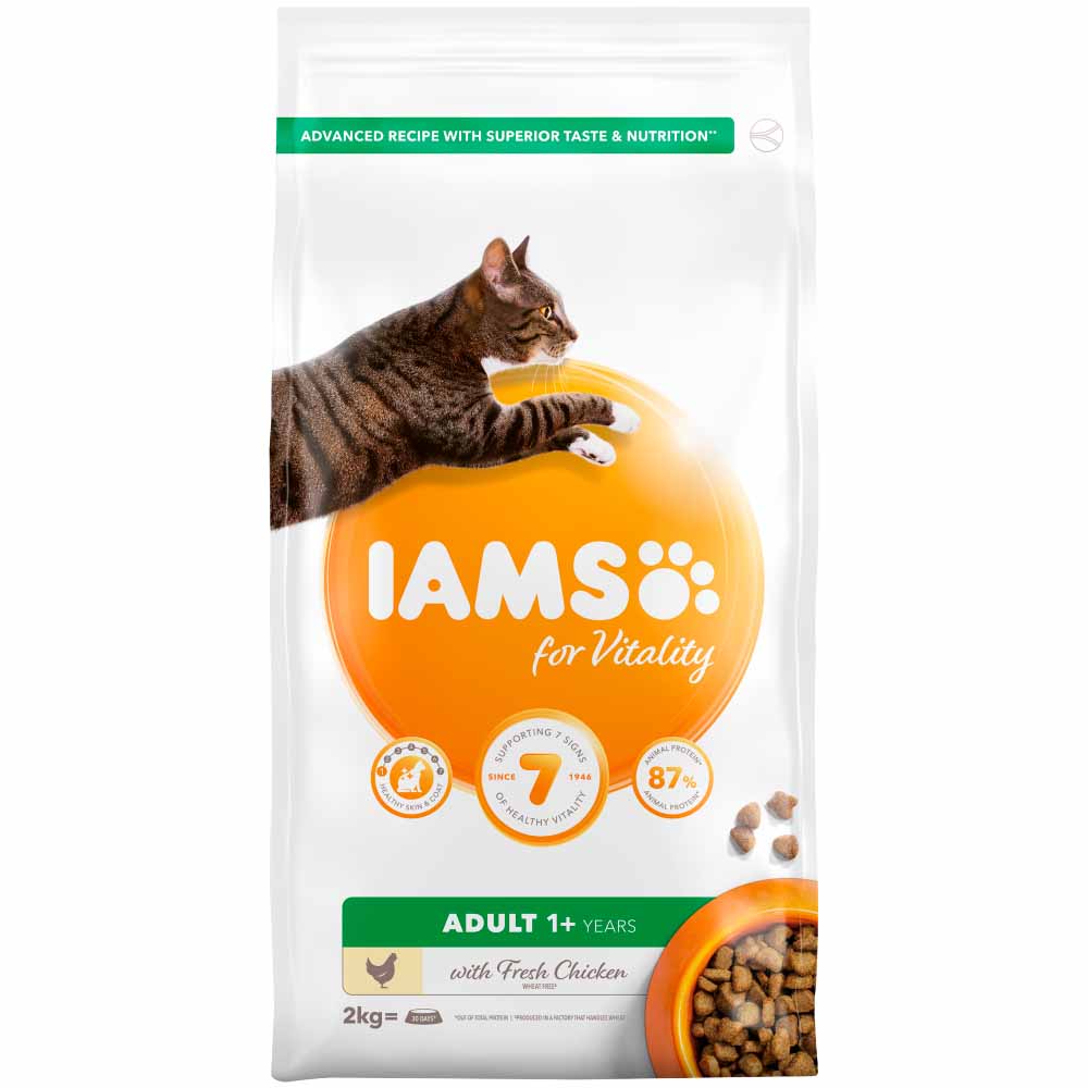 IAMS Vitality Fresh Chicken Adult Dry Cat Food 2kg Image 2