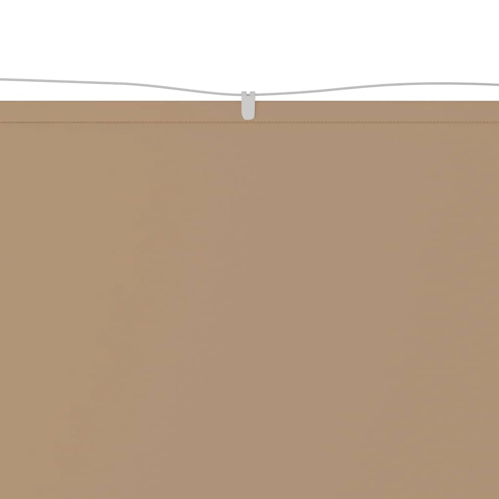 vidaXL Taupe Oxford Fabric Vertical Awning 60cm x 12m Image 5