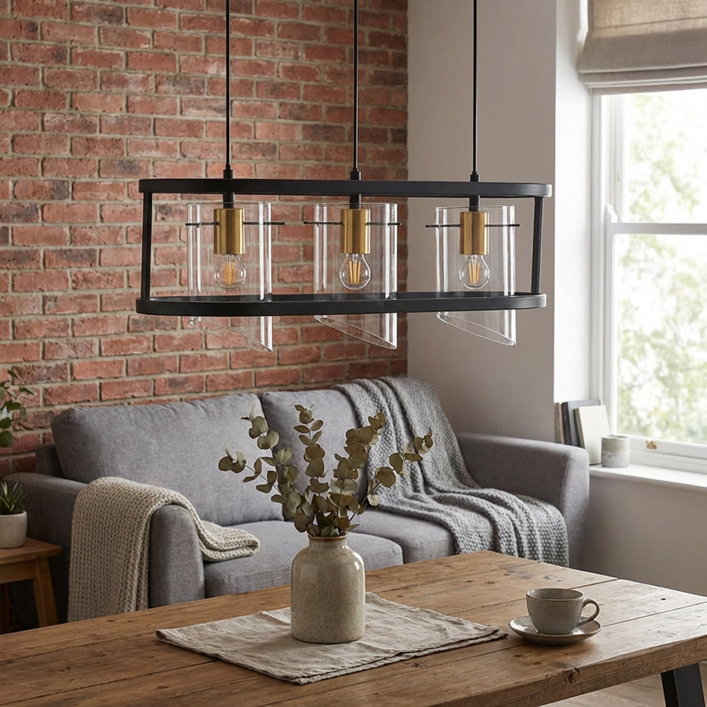 Paramount Black 3 Pendant Ceiling Light Image 8
