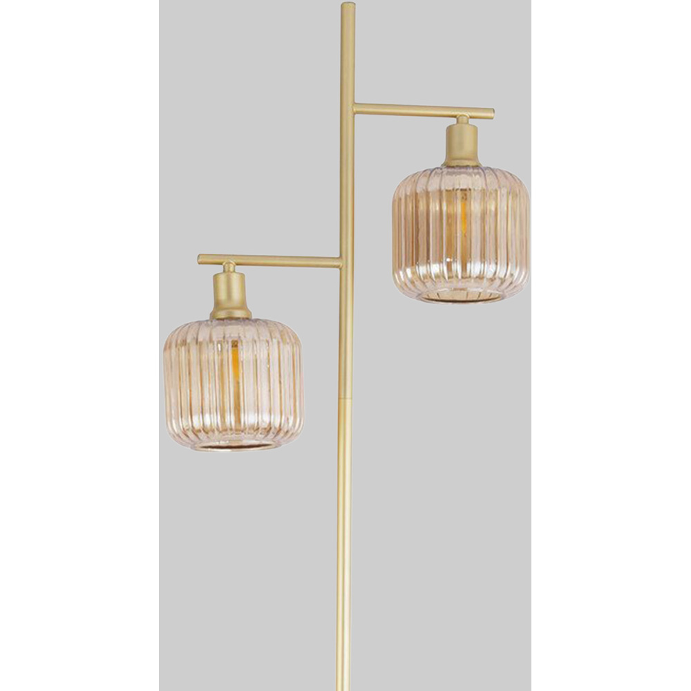 Micah Floor Lamp Champagne and Gold Image 4