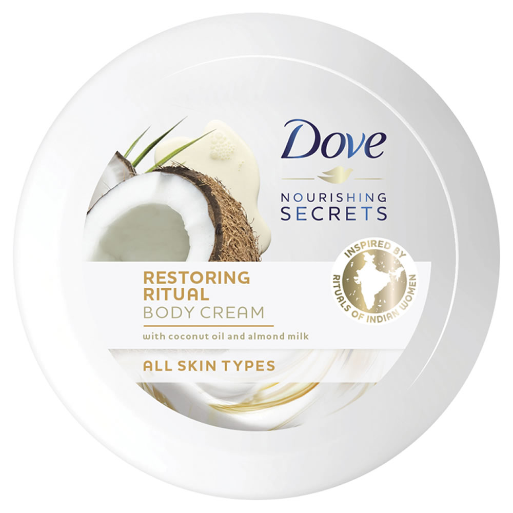 Dove Coconut Oil and Almond Body Cream 250ml Image