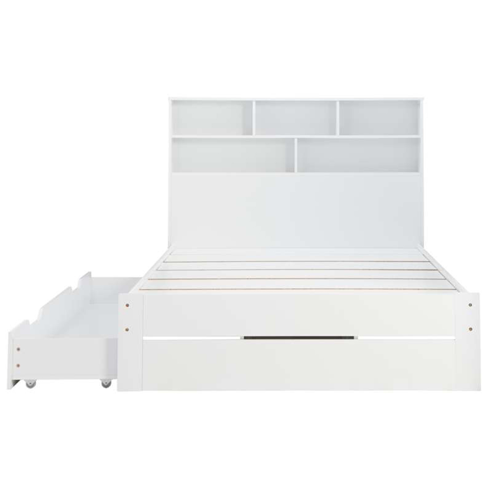 Alfie King Size White Storage Bed Image 3