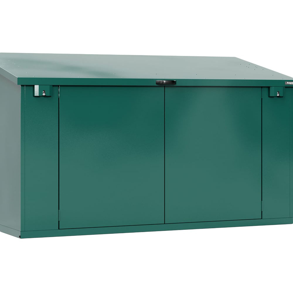 Asgard Access Plus 8 x 4ft Double Door Green Bike Storage Shed Image 3