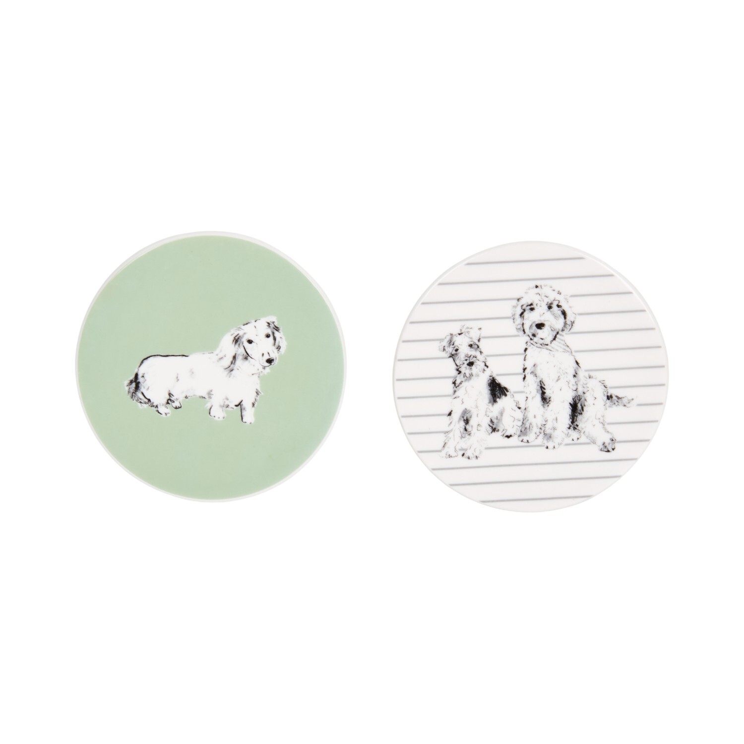 Waggy Tails Ceramic Coaster Image 2