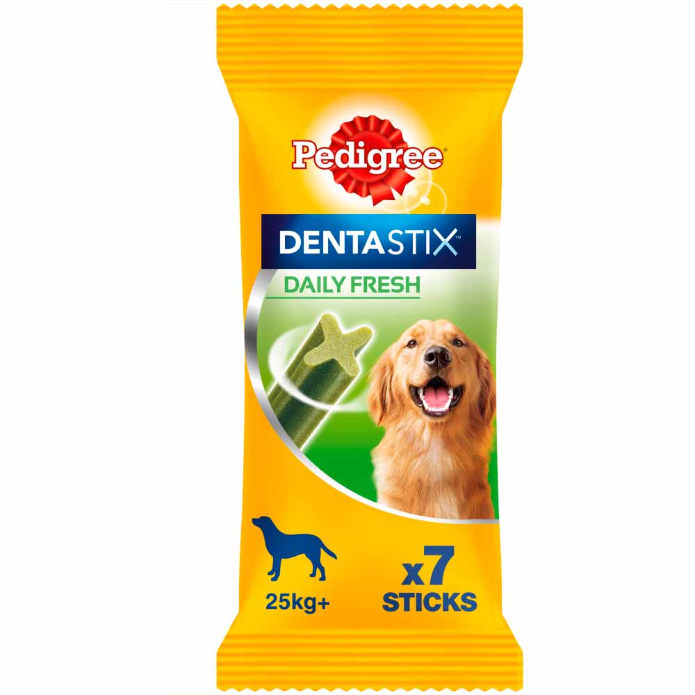Pedigree 7 pack Dentastix Daily Oral Care Dog Treats for Large Dogs Image 1
