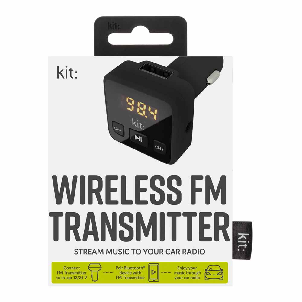 In-Car Hands-free FM Transmitter Kit Image 1