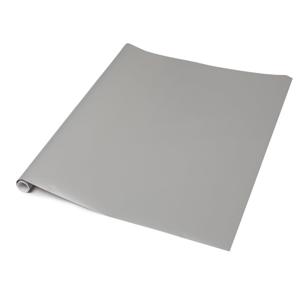 d-c-fix Matt Grey Sticky Back Plastic Vinyl Wrap Film 67.5cm x 15m Image 2