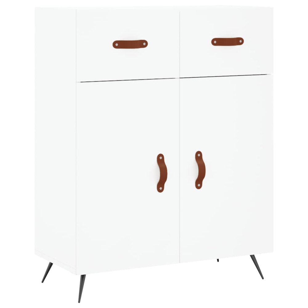 vidaXL 4 Door 2 Drawer White Highboard Image 7