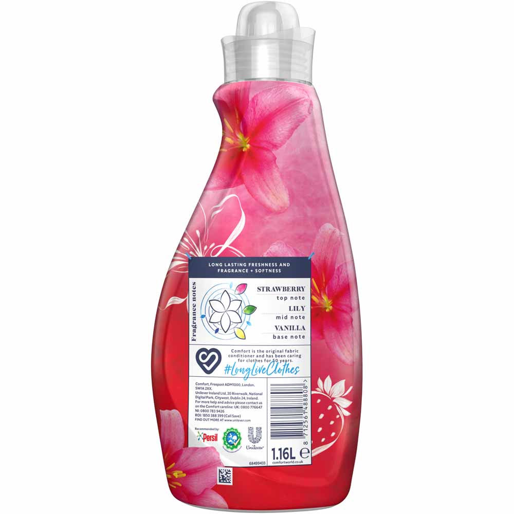 Comfort Strawberry and Lily Fabric Conditioner 33 Wash 1.16L Image 3