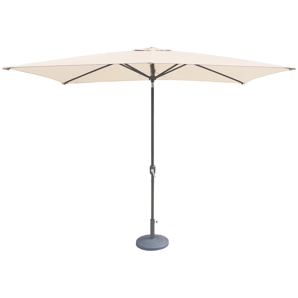 Royalcraft Ivory Crank and Tilt Parasol 2.4m Image 1