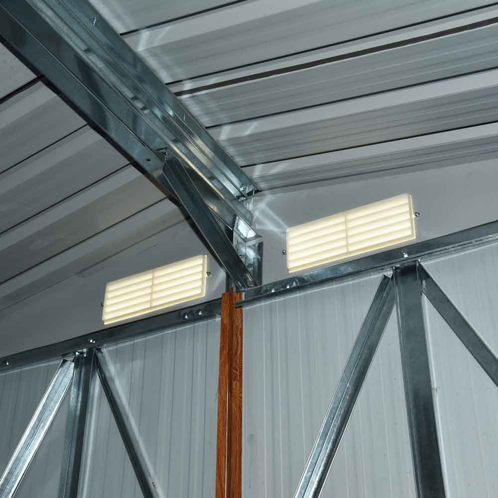 Outsunny Metal Shed Brown 6ft x 5ft Image 6