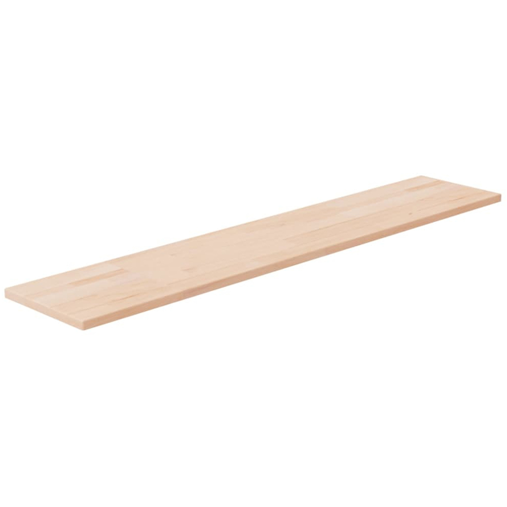 vidaXL 100 x 20 x 1.5cm Untreated Solid Oak Wooden Plank Image 1