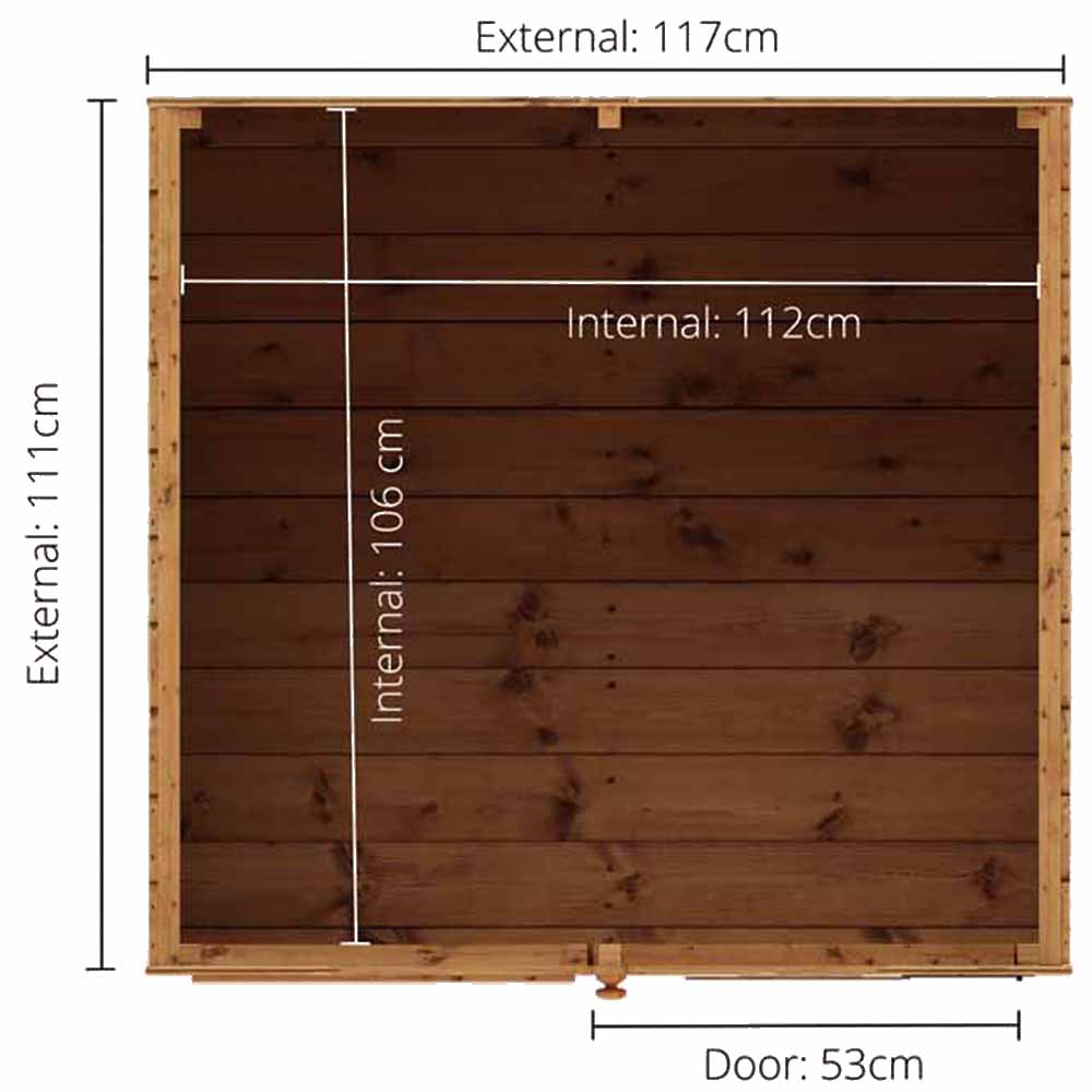 Mercia Snug Playhouse 4ft x 4ft Image 8